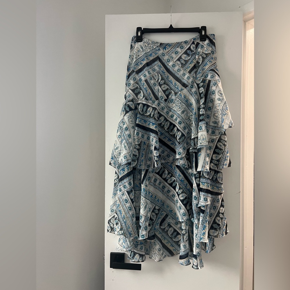 Karl Lagerfeld floral ruffle skirt